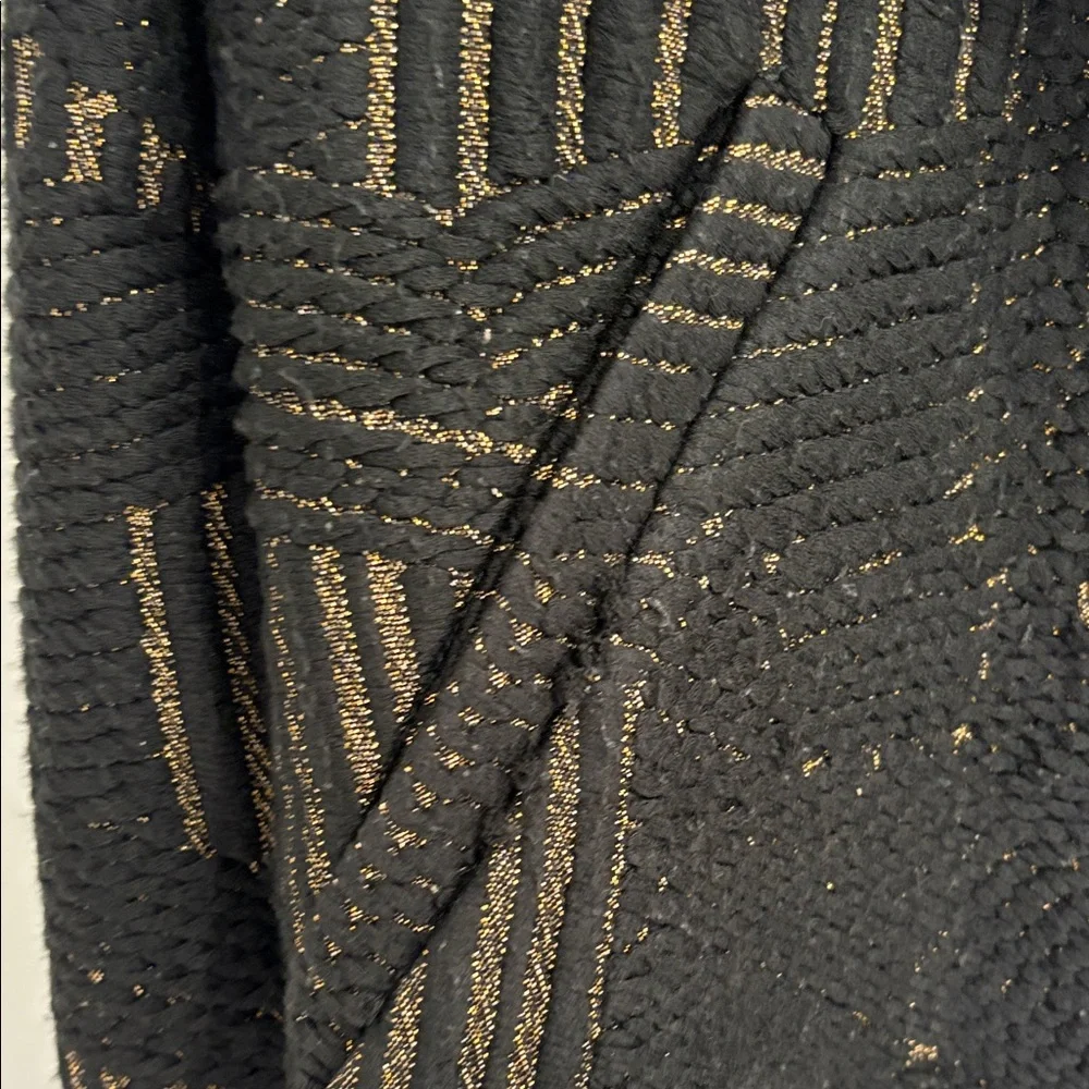 IRO Black Tweed Moto Jacket with Bronze Threading
